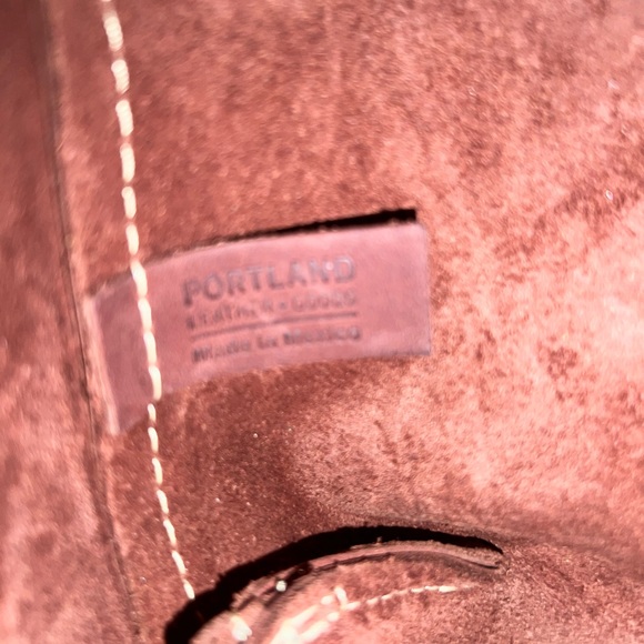 SOLD Portland Leather Goods LOTUS mini snap crossbody tote - Picture 10 of 10